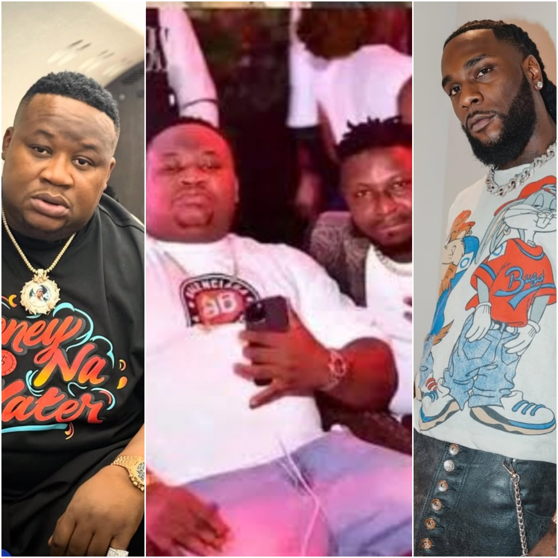Cubana Chief Priest reacts to Burna Boy gifting his alleged struggling younger brother $30K as promised(Photos)