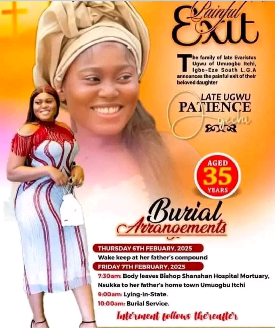 Nollywood actress Pat Ugwu has sadly passed away at the age of 35 years old (photos)