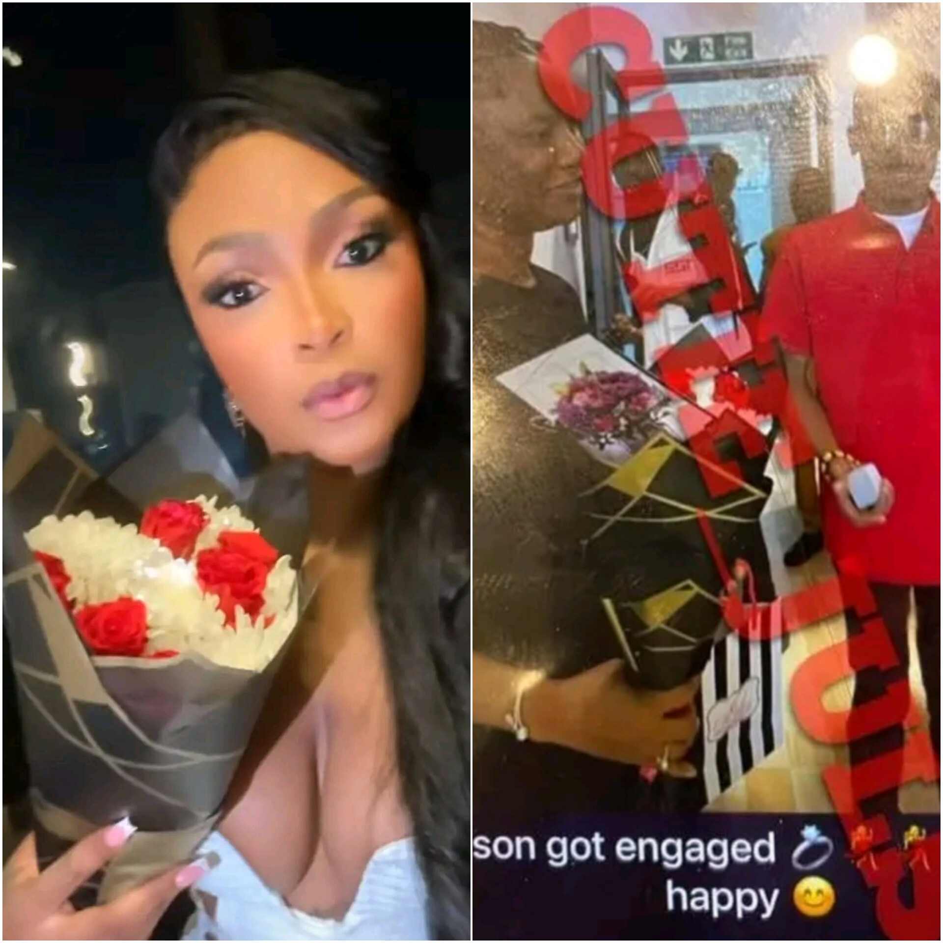 Blessing CEO reportedly got engaged to her secret lover that is not IVD(photos)