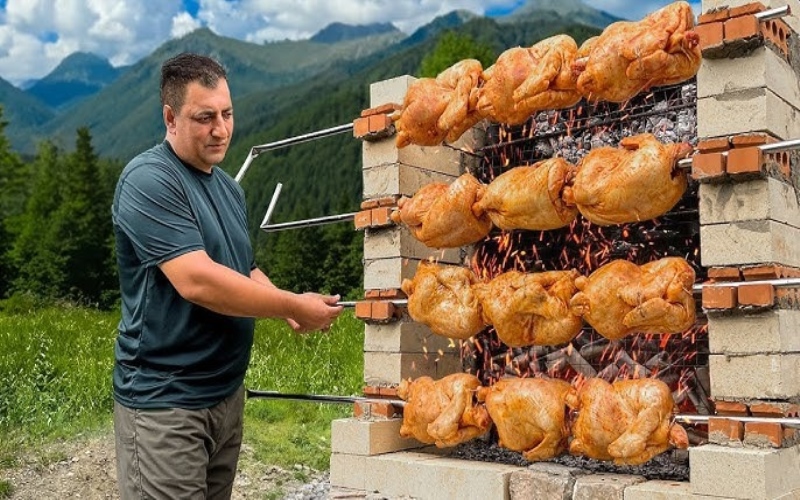 Hilltop Harvest: Cooking Fresh Barbecue Above the Clouds